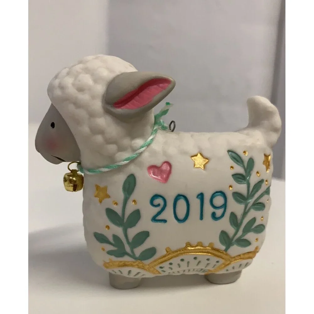 Hallmark Ornament 2019 Love Your Spirit, Godchild Lamb Baby Baptism